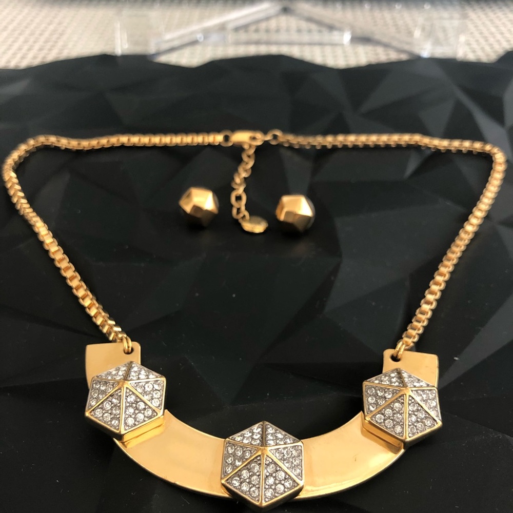 Juicy Couture Gold finished Necklace and Earrings